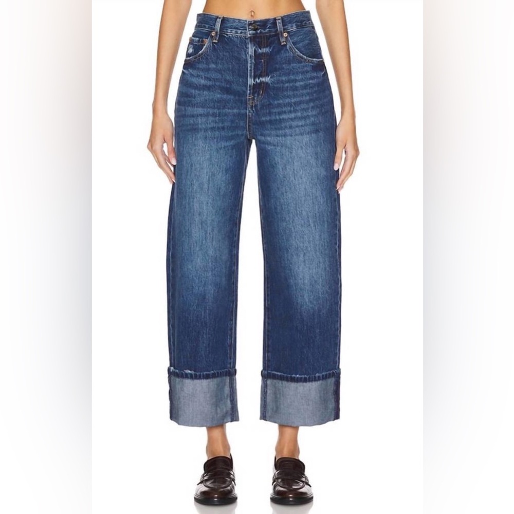 Pistola Dark Blue Ryder Wide Leg Jean - Picture 2 of 6